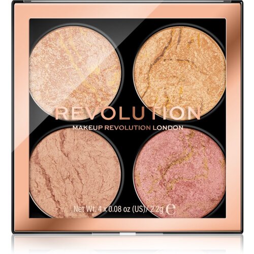 Revolution cheek kit paleta visoko pigmentiranih highlightera i bronzera 8,8 g nijansa fresh perspective za žene Slike