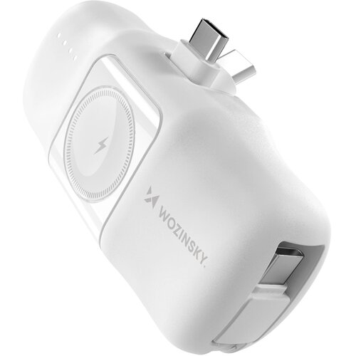 Wozinsky WF16-YCS 5000mAh 15W USB-C Mini Power Bank s ugrađenim USB-C kabelom White Cijene