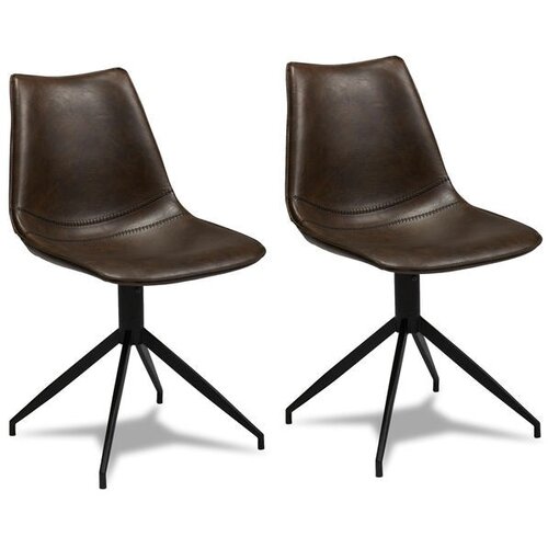 Furnhouse Garnitura 2 temno rjavih jedilnih stolov Isabel, (21151584) Slike
