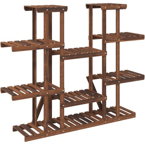  Stalak za cvijeće 110 x 25 x 110,5 cm od masivne jelovine Slike
