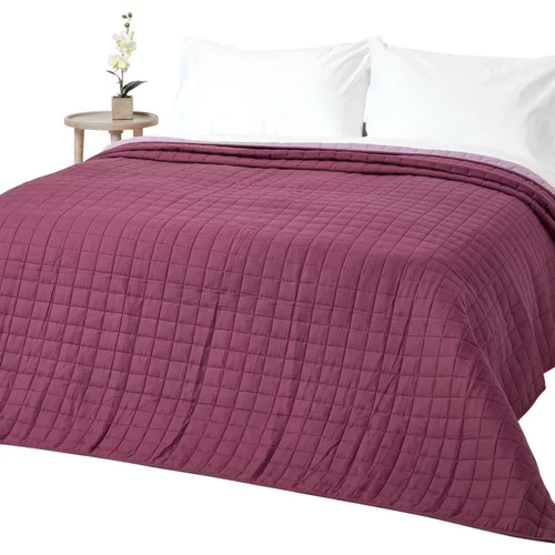 HOMESCAPES Bombažno prešito obojestransko posteljno pregrinjalo Lavender Purple, 150x200 cm, (20750085)