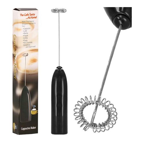 springos 19 cm črn električni penilnik mleka., (21629944) Cene