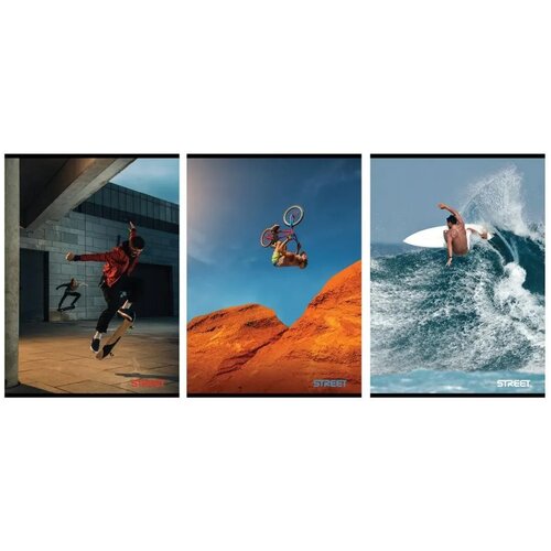 STREET Zvezek SPORT A5 črte z robom Slike