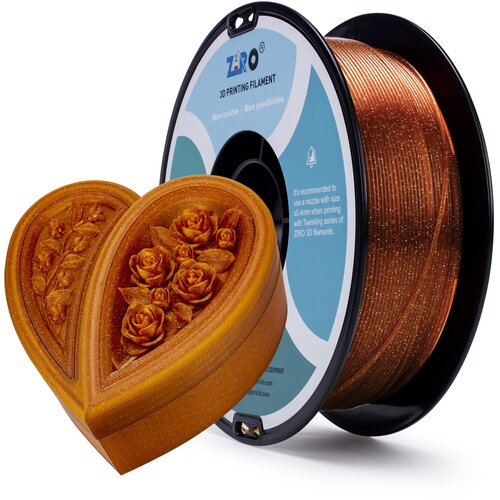 Ziro twinkling pla filament 1.75 mm - caramel Cene