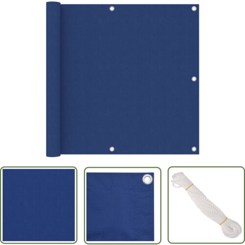  The Living Store Balkonsko platno modro 90x500 cm oksford blago - Balkonsko Platno, (21743112) Slike