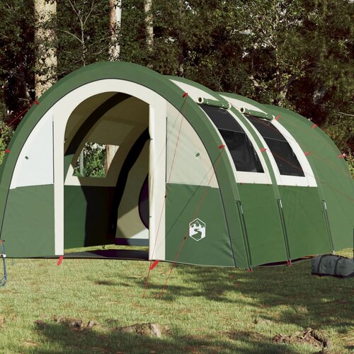 vidaXL Šator za kampiranje za 4 osobe zeleni 483x340x193 cm taft 185T Cijene