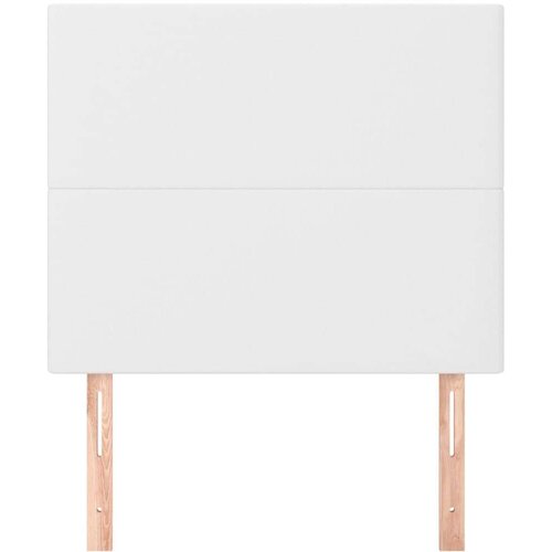  Uzglavlja 2 kom bijela 80x5x78/88 cm od umjetne kože Slike