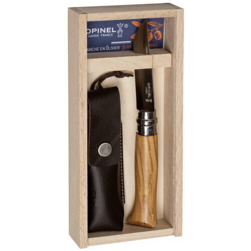 Opinel No. 08 Olive wood + sheath in pencil box Cijene