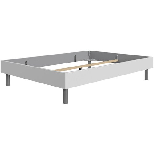 CARRYHOME POSTELJA 180 cm x 200 cm , leseni material bela Cene