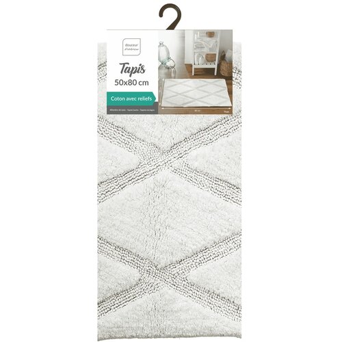 Douceur d int&amp;eacute;rieur bela kopalni&amp;scaron;ka preproga 50x80 cm thais &amp;ndash; Slike