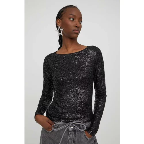 Abercrombie & Fitch Bluza za žene, boja: crna, s aplikacijom