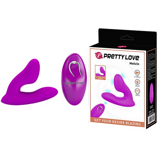 Pretty Love Melvin Dual Massager with Remote Control Purple Slike