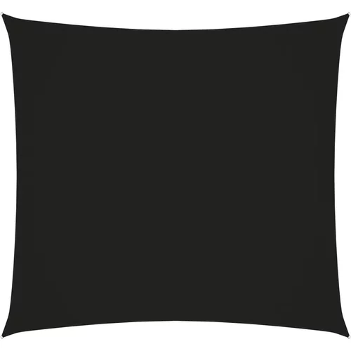 vidaXL Senčno jadro oksford blago kvadratno 7x7 m črno