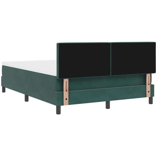  LED Box Spring Krevet Tamnozelena 160 x 200 cm Bar&amp;scaron;un Slike