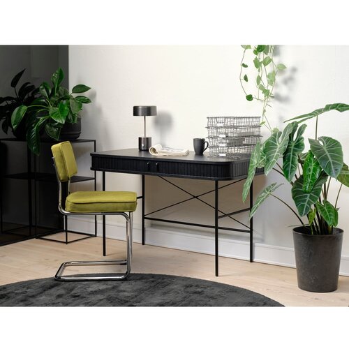 Unique Furniture Zelen jedilni stol iz rebrastega žameta Rupert &amp;ndash; Slike