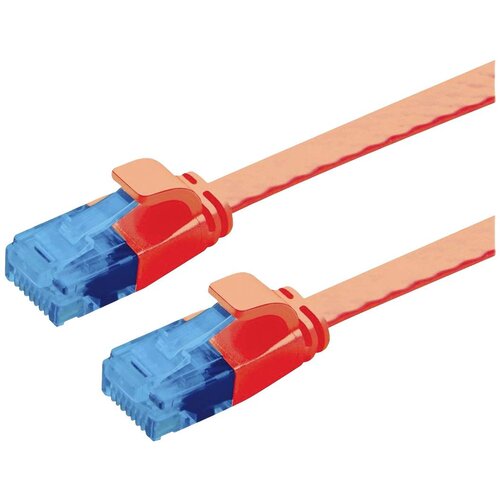 Value 21992020 RJ45 omrežni kabel\, Patch kabel CAT 6a U/UTP 0.50 m rdeča 1 kos, (20630890) Cene