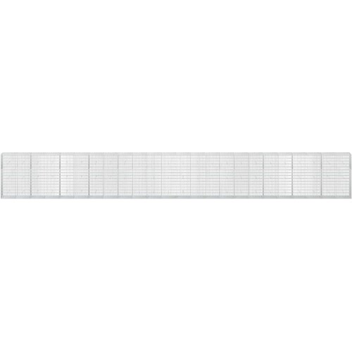  Gabion s žicom debljine 3,5 mm i mrežom 5x10 cm 1200x50x150 cm Slike