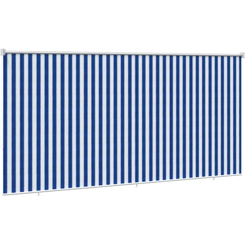 Vanjska roleta 90% blokada UV zraka Plava i bijela pruga 400 x 140 cm Slike