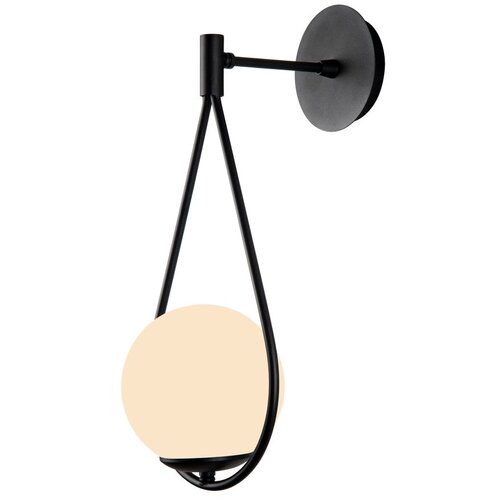 Squid Lighting R Črna stenska svetilka ø 15 cm Arch – Cene
