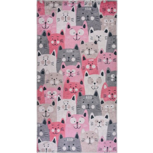 Vitaus Ružičasti dječji tepih 80x150 cm Silly Cats – Cene