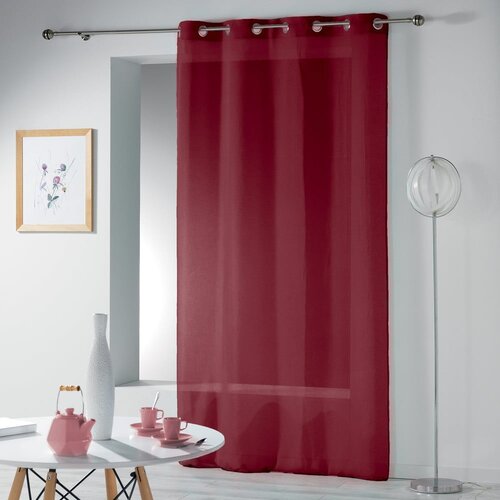 Douceur d int&amp;eacute;rieur Bordo prozirna zavjesa 140x240 cm Telma &amp;ndash; Slike