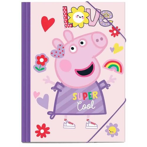 Luna Luna: Peppa prašiček gumijasta mapa za liste A/4 25x35cm Cene