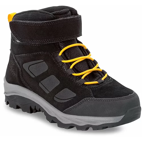 Jack Wolfskin Trekking čevlji Vojo Lt Texapore Mid K 4054021 Black / Burly Yellow Xt