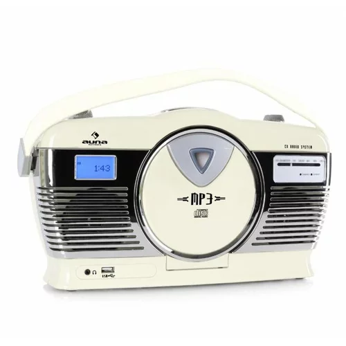 Auna RCD-70 Retro Vintage Prijenosni Radio FM CD/MP3 USB