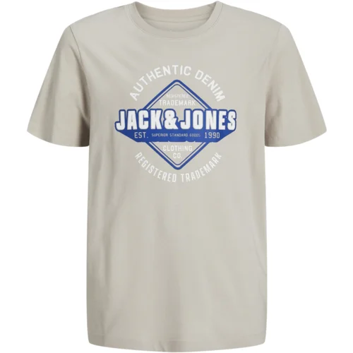 Jack & Jones JJELOGO TEE SS ONECK 2COL 24/25 Bež