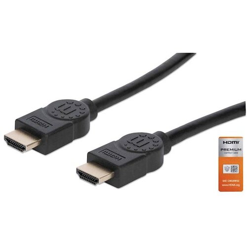 Manhattan Kabl 355346 HDMI M/M 4K/60Hz/100Mbps/1.8m Slike