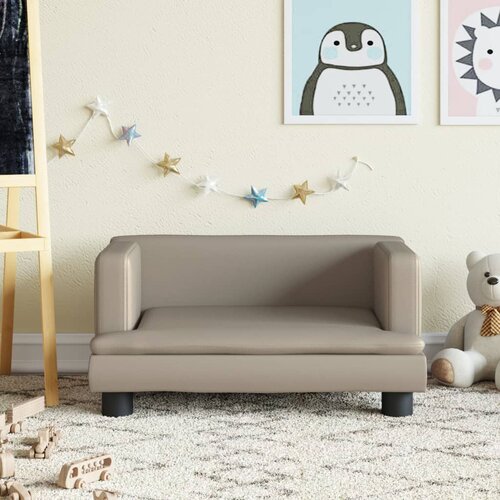 vidaXL Dječja fotelja boja cappuccina 60x40x30 cm od umjetne kože Cijene