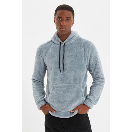 Trendyol Sweatshirt - Gray - Slim fit Cene