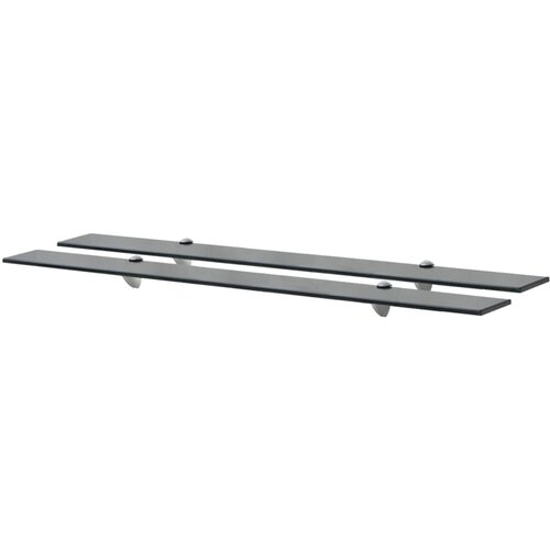 VidaXL Zidne police 2 kom staklene 100 x 20 cm 8 mm Slike