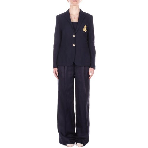 Polo Ralph Lauren Elegantne hlače 200P13458 Modra Slike