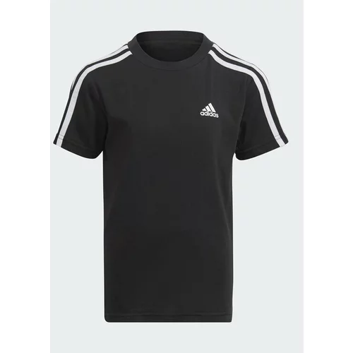 Adidas Majica Essentials 3-Stripes Cotton T-Shirt IC9135 Črna Regular Fit