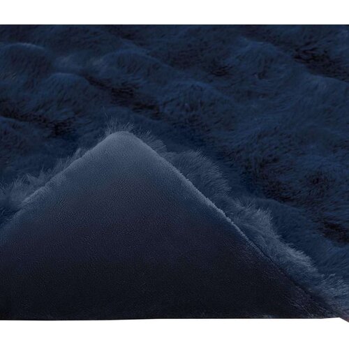  Lažni zec deka Morska plava 220 x 240 cm Poliester Slike