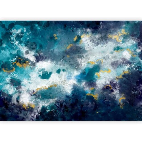  Foto tapeta - Stormy ocean - abstract blue composition in watercolour style 350x256 Premium Slike