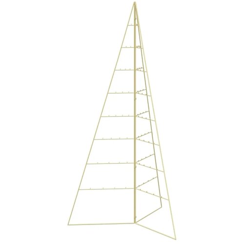  Metalna božićna jelka KUOPIO 180 cm Čelik Zlatno - 180 cm Zlatno bez LED svjetala Slike