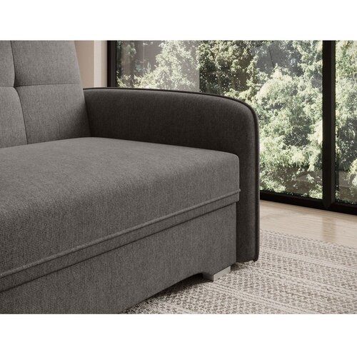 ELTAP Tamno siva sklopiva/s prostorom za odlaganje sofa od &amp;scaron;enila 102 cm Laine &amp;ndash; Slike