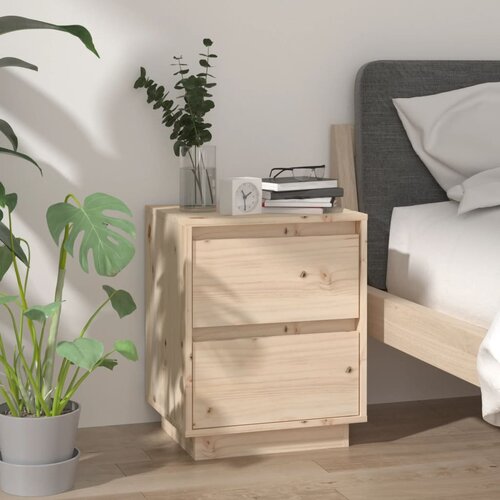 vidaXL noćni ormarić 40 x 35 x 50 cm od masivne borovine Cijene