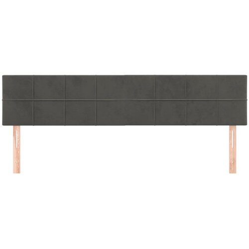  Uzglavlja tamnosiva 160x5x78/88 cm bar&amp;scaron;unasta Slike