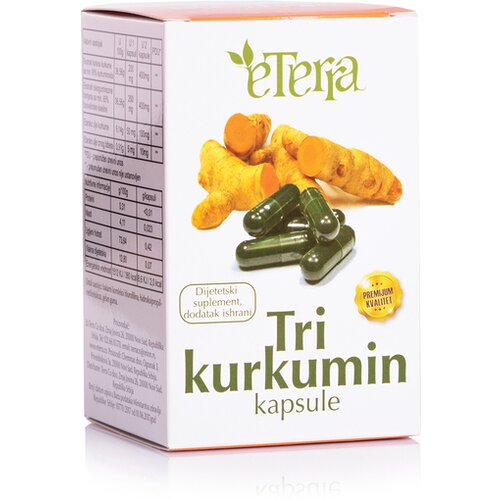 Eterra tri kurkumin kapsule 100kom Slike