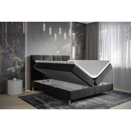 Esposa POSTELJA Z VZMETNICO 140 cm x 200 cm , tekstil antracit Slike