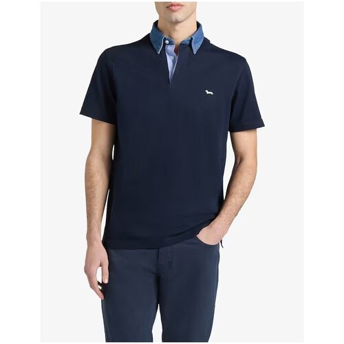 Harmont&amp;amp;Blaine Polo majice kratki rokavi LRQ003020004S05 Modra Slike