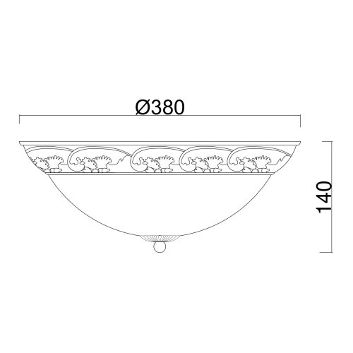 Brilagi stropna svetiljka classic 3xE27/60W/230V mesing Slike