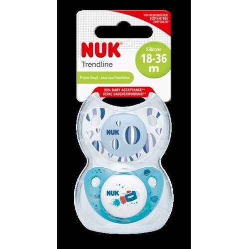 Nuk tolažilna duda - silikon 18-36 mes, 2v1 Trendline Adore 10739377 Cene