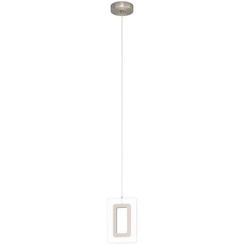 Eglo Enaluri visilica/1, led, 1x5,4w, 630lm, duž 1100, nikl-mat/plastika Slike
