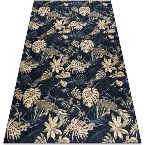 RugsX Preproge ANDRE 1311 pralna preproga Listi monstere proti 80x150 cm Črna Cene