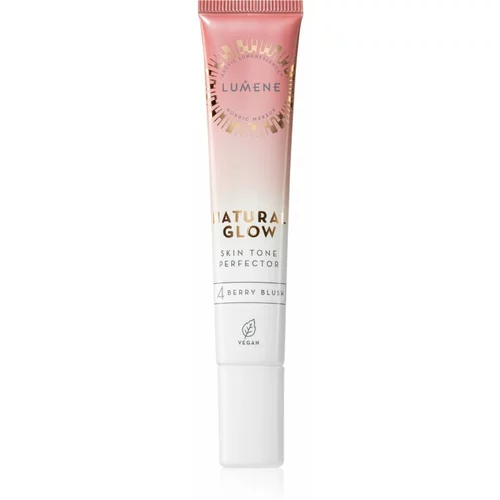 Lumene Natural Glow Skin Tone Perfector kremasto rumenilo nijansa 4 Berry Blush 20 ml