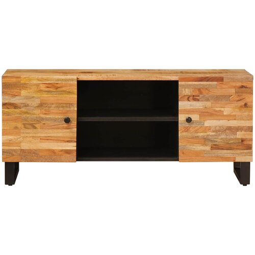  ormar s pohranom Smeđa 105 x 33 x 46 cm Čvrsto drvo manga Slike